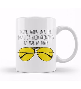 Faster Faster Fear And Loathing In Las Vegas Kupa Bardak Porselen