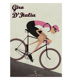 Giro D'ıtalia Tablo Ahşap Poster Dekoratif