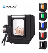 PULUZ Profesyonel  2x32 LED Işıklı 40x40cm Fotoğraf Çekim Çadırı