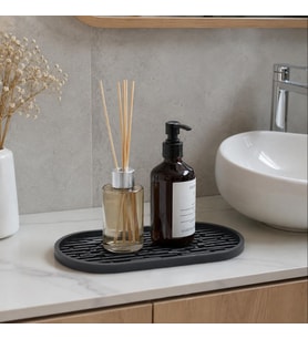 Silikon Çok Amaçlı Organizer, Siyah, Mutfak Banyo Yatak Odası için, 24.2x11.1x1.1cm