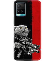 Vivo Y11S Y21S Y20 Y20S Y70 Kılıf Desemli Silikon Çılgın Kedi 1674