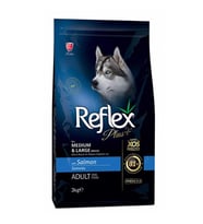 Reflex Plus Orta ve Büyük Irk Somonlu Yetişkin Köpek Maması 3 Kg