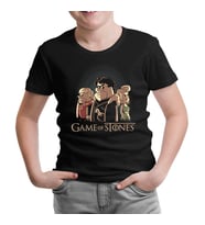Game of Stones Siyah Çocuk Tshirt