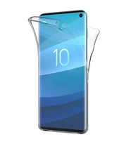 Samsung Galaxy S10 360 Derece Kılıf Şeffaf Silikon Ön Arka