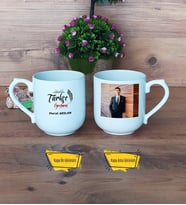 Türkçe Öğretmeni Kupa Bardak Oval Fotoğraflı Öğretmenler Günü Hediyesi