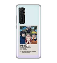 Xiaomi Mi Note 10 Lite Uyumlu Naruto Anime Desenli Şeffaf Telefon Kılıfı