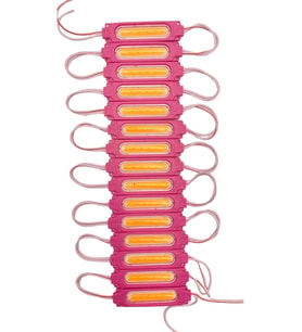 20 Adet 24 volt 2 Watt Pembe Cob Led Modül IP65