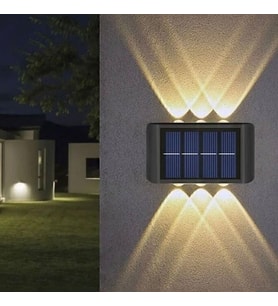 Aplik Güneş Enerjili Solar Bahçe Lambası Çift Yönlü