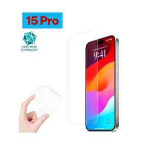 Iphone 15 Pro Ekran Koruyucu Esnek Nano Cam Kırılmaz Çatlamaz