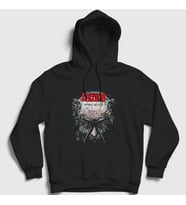 Presmono Unisex Siyah Enemy Of God Kreator Kapüşonlu Sweatshirt 399440tt