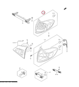 Stop Lambası Vıtara 16-19 Ledli Dış Sol (Oem No: 35604-56Pa0-000)