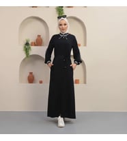 RİBANALI FERACE SİYAH