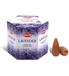 Tütsü Geri Akış Şelale Lavanta Kokulu 40 Konik Tütsü - Lavander Backflow Incense Cones