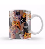 Kediler Lotsa Cats Kupa Bardak Porselen