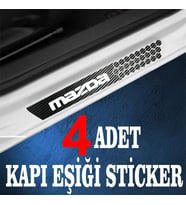 Mazda özel Oto Kapı eşikleri Sticker Karbon 4 Adet