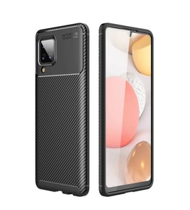 Samsung Galaxy M33 Kılıf Auto Focus Karbon Kapak - Siyah