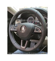Skoda Octavia 2015-2017 Araca Özel Dikmeli Direksiyon Kılıfı