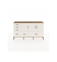Arges Konsol 4 Raflı 6 Çekmeceli 3 Kapaklı 176x30x99 Çam-Aytaşı