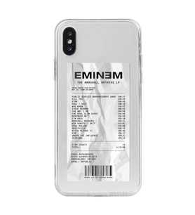 Iphone X ve XS Uyumlu Eminem Tasarımlı Şeffaf Telefon Kılıfı