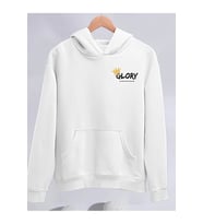 Kışlık Üç İplik Kapşonlu SweatShirt - Beyaz