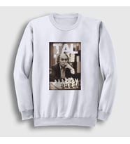 Presmono Unisex Beyaz Mikhail Tal Büyükusta Satranç Sweatshirt 421713tt (Beyaz)