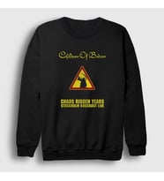 Presmono Unisex Siyah Chaos Children of Bodom Sweatshirt 33237tt