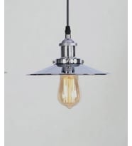 MYLİGHTS  GÜMÜŞ METAL TEKLİ SARKIT AVİZE  MODERN TEKLİ 22 CM EN (Siyah)