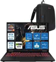 Asus Tuf Gaming A16 FA608PP Amd Ryzen 9 8940HX Aı 64GB Ddr5 2tb SSD 8GB/RTX5070 115W 165Hz 16"wqxga 2.5k 400NITS IPS Freedos Gaming Bilg. WQT060F19+ZETTAÇANTA