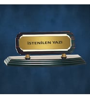 Kişiselleştirilebilir Ahşap Masa İsimliği