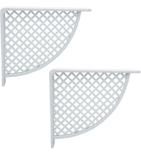 Plastik Raf Altı Beyaz 17*18cm (2 Adet)