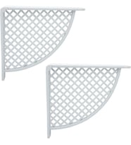 Plastik Raf Altı Beyaz 17*18cm (2 Adet)