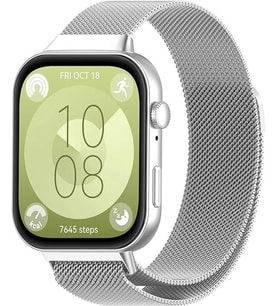 Huawei Watch Fit 3 Kordon Milano Loop Metal Kordon (Fit/Fit2 Uyumlu Değildir) (Gümüş)