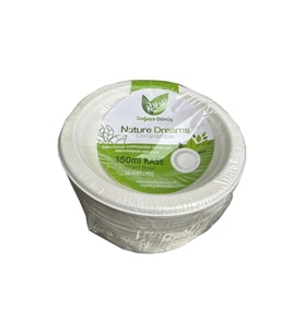Roll-Up Nature Ekolojik Karton Kağıt Tek Kullanımlık Çorba Kasesi - 400 cc - 50 Adetlik 1 Paket