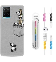 Vivo Y11S Y21S Y20 Y20S Y70 Kılıf Kablo Koruma Spiral Silikon Pandalar 1798