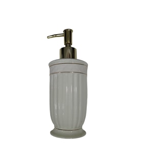 Home Ev Lotion Dispenser Sıvı Sabunluk Krem Yeşil Yükseklik 19cm, Üstten 8cm, Alt taban 6cm