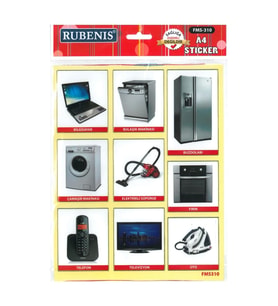 RUBENİS BEYAZ EŞYA RESİMLİ STİCKER