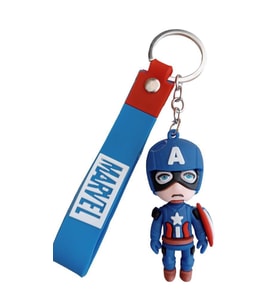 kaptan amerıca Karikatür Anime Figür PVC Bebek Anahtarlık  ÇANTA Süsü