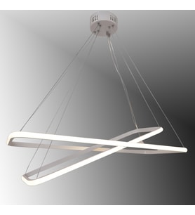 TT400-2 BY TT Aydınlatma Dikdörtgen 2 li Mat Beyaz Led Avize (Beyaz)