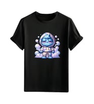 Animasyon Görselli  Unisex (Tshirt) Tişört (Siyah)
