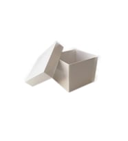 Komple Karton Kutu Düz Renk 8x8x6.5 CM (25 Adet)  Beyaz