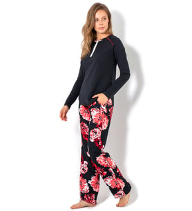 DoReMi Bayan Pijama Takımı (Siyah)