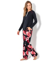 DoReMi Bayan Pijama Takımı (Siyah)