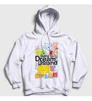Presmono Unisex Beyaz Bfdi Battle For Dream Island Kapüşonlu Sweatshirt 531780tt (Beyaz)