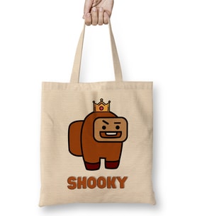 Bts Among Us Bt21 Shooky 01 Bez Çanta Uzun Saplı