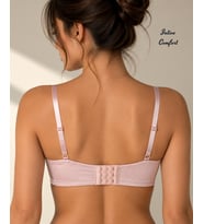SoftLift C Cup Destekli Balenli Lazer Kesim Straplez Lotus Kesim Askılı Parlak İthal Sütyen