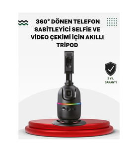 Otomatik Yüz Takipli 360° Döner Gimbal Standı, Sosyal Medya İçin Üstün Performans