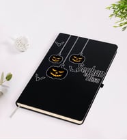 BK Gift Kişiye Özel Happy Halloween Tasarımlı Siyah Defter-9