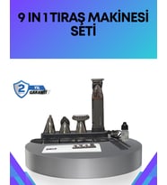 Çok Fonksiyonlu 9 u 1 Arada Tıraş Makinesi Şarjlı Saç Sakal Düzeltici