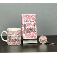 Heart Üçlü Set (Kupa + Telefon Standı + Anahtarlık)