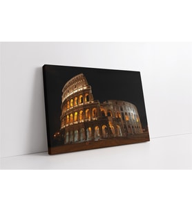 Roma Kolezyum Gece Kanvas Tablo